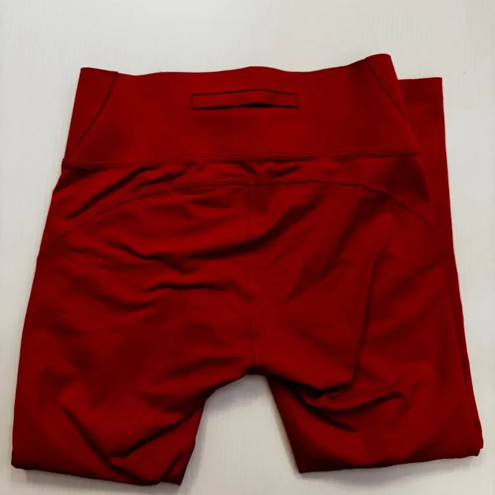 Outdoor Voices TechSweat 7/8 High Rise Crop Legging Red Small Gorpcore Sportif - Picture 6 of 15